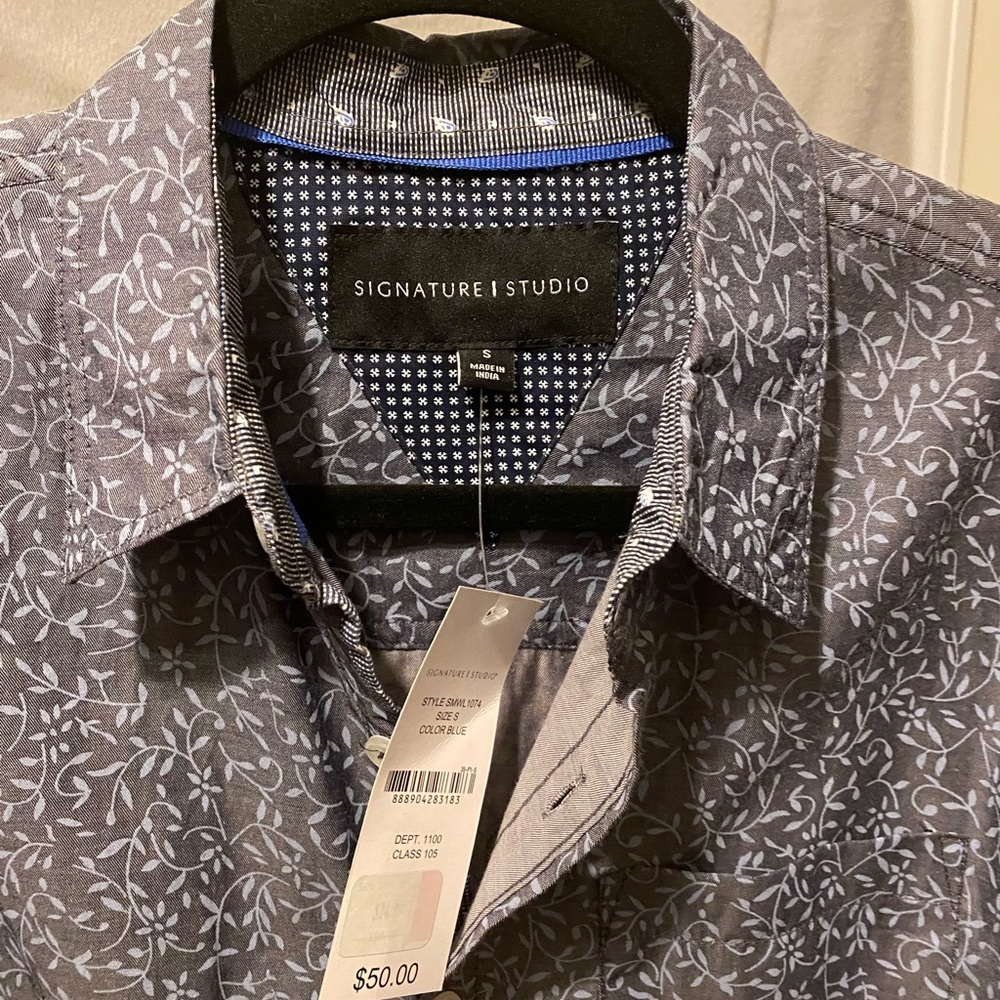 Oxford Button Down Blue Shirt LS